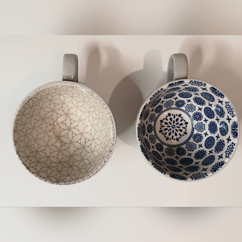 Two stoneware cups